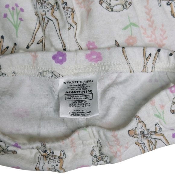 Disney Baby Bambi & Thumper Pajama Set 18M | Toddler Sleepwear - Picture 6 of 6